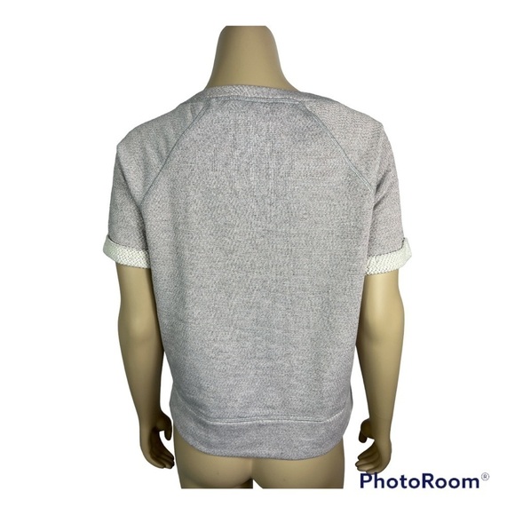 Cupcakes & Cashmere Pink Shimmer Short Sleeve Sweatshirt Sz XS - Picture 2 of 7